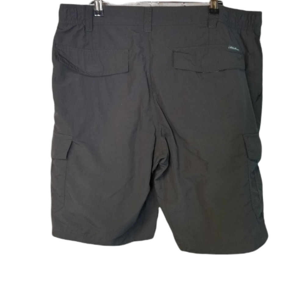 Eddie Bauer gray nylon cargo shorts